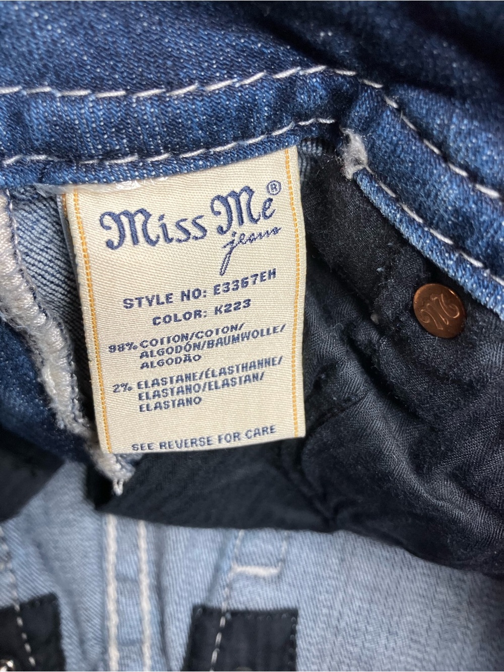 Miss Me denim short size 27 - Picture 8 of 9
